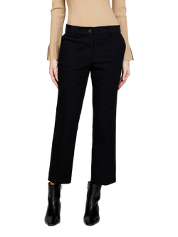 SISLEY Acapulco Cropped Flared Fit Trousers, Black
