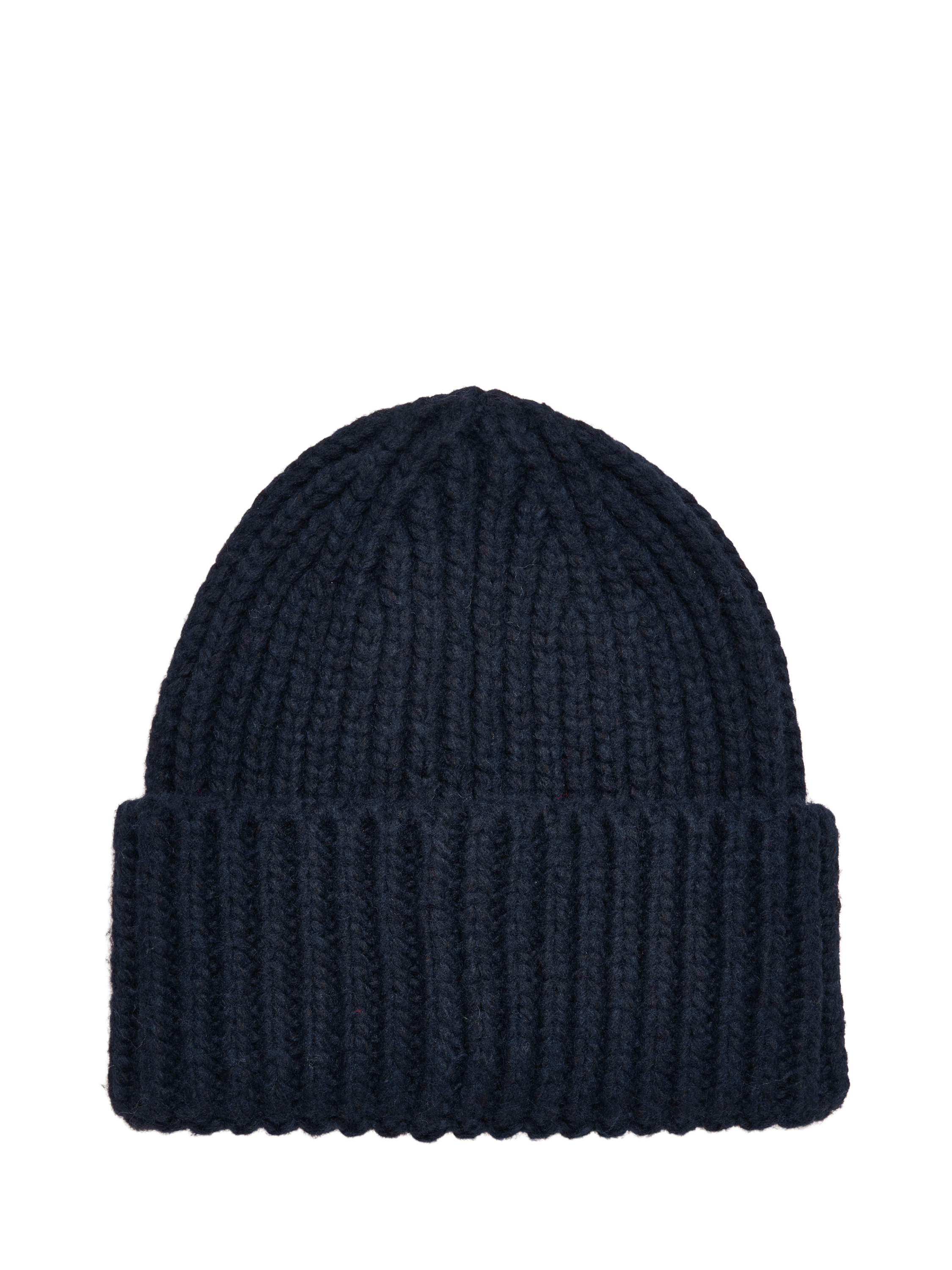 Product image 6 of 6, which shows Joules Ribbed Cuff Knit Beanie Hat, Navy, One Size