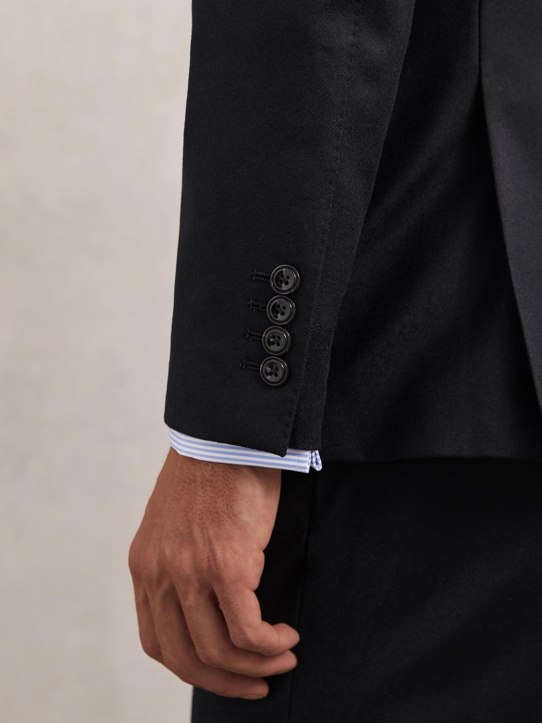 Product image 2 of 5, which shows Reiss Muse Double Breasted Wool Blazer, Navy, 38