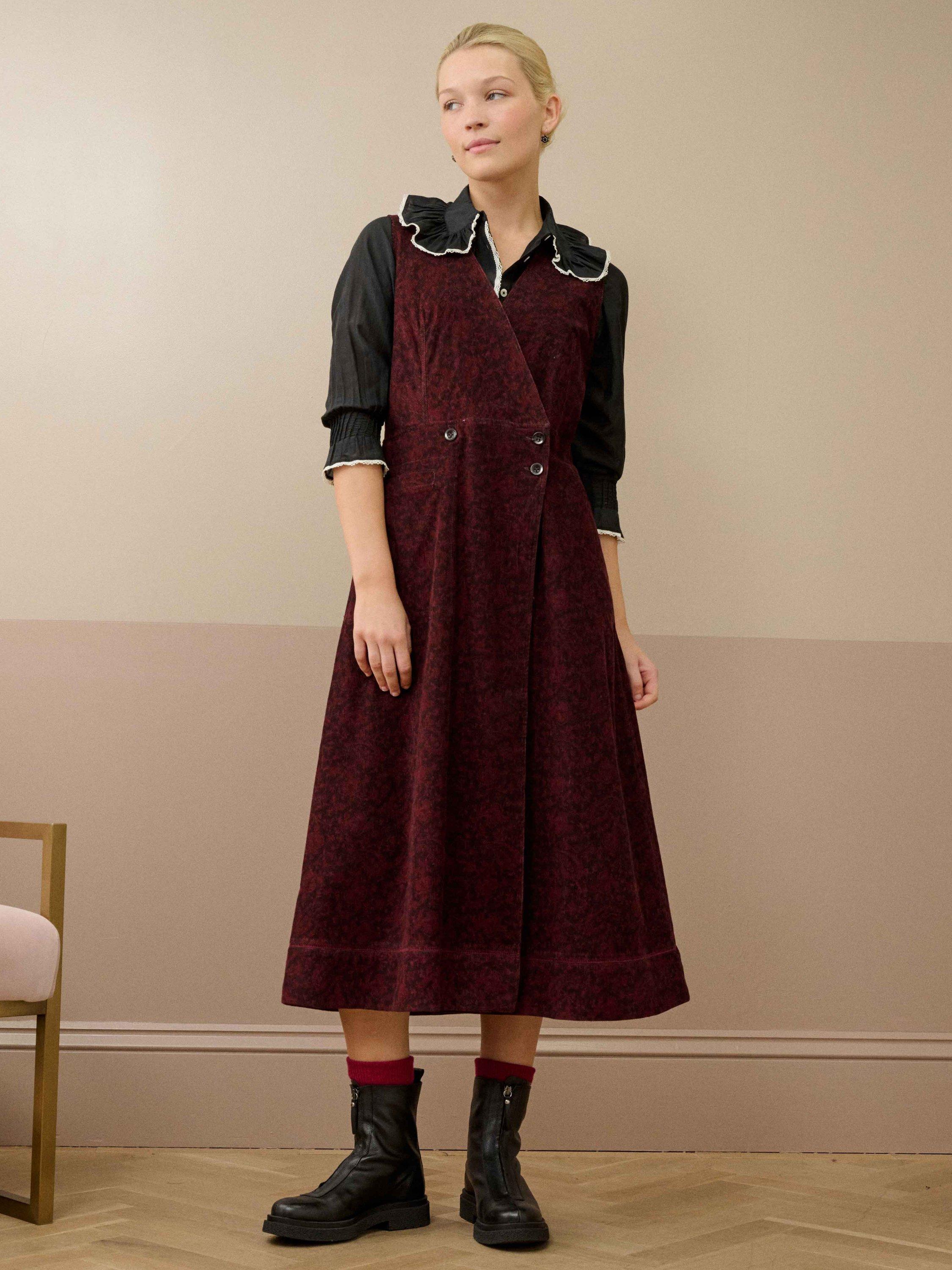 purple midi dress plus size Plus Size Midi Dress 3/4 Sleeve Crew Neck