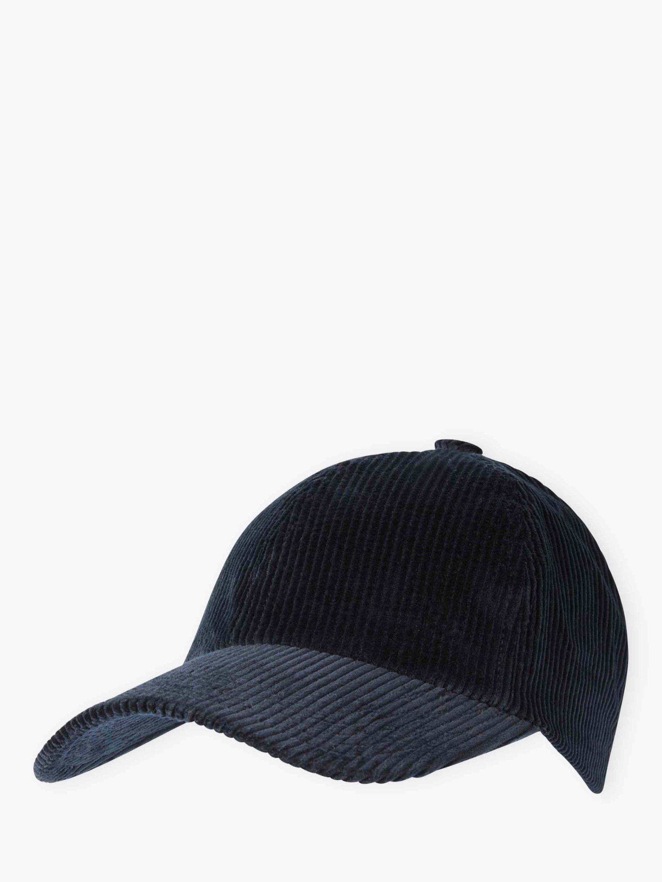 Product image 1 of 2, which shows Brora Organic Cotton Corduroy Cap, Midnight, One Size