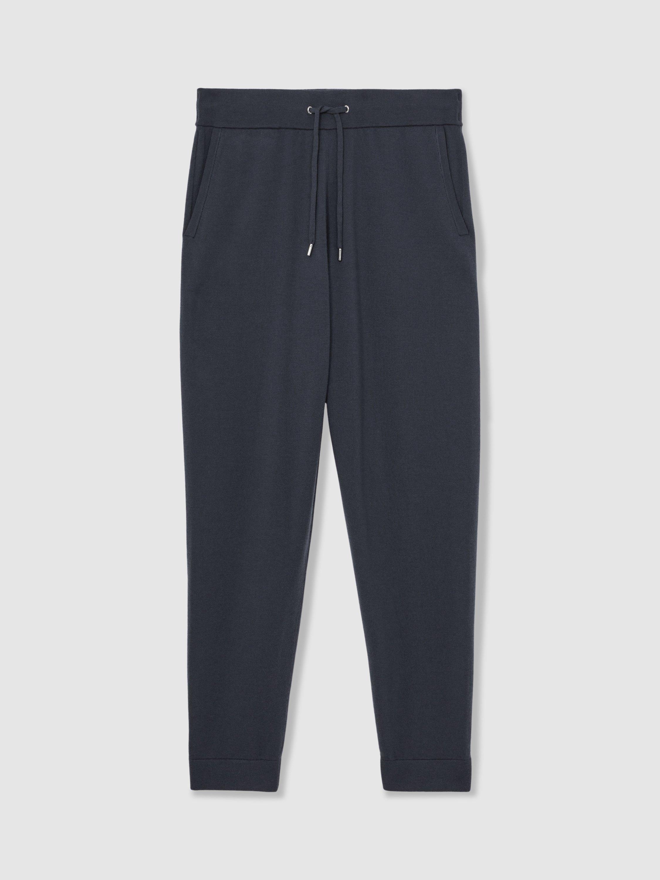 Product image 3 of 5, which shows Reiss Billings Wool Blend Tapered Trousers, Midnight Navy, S