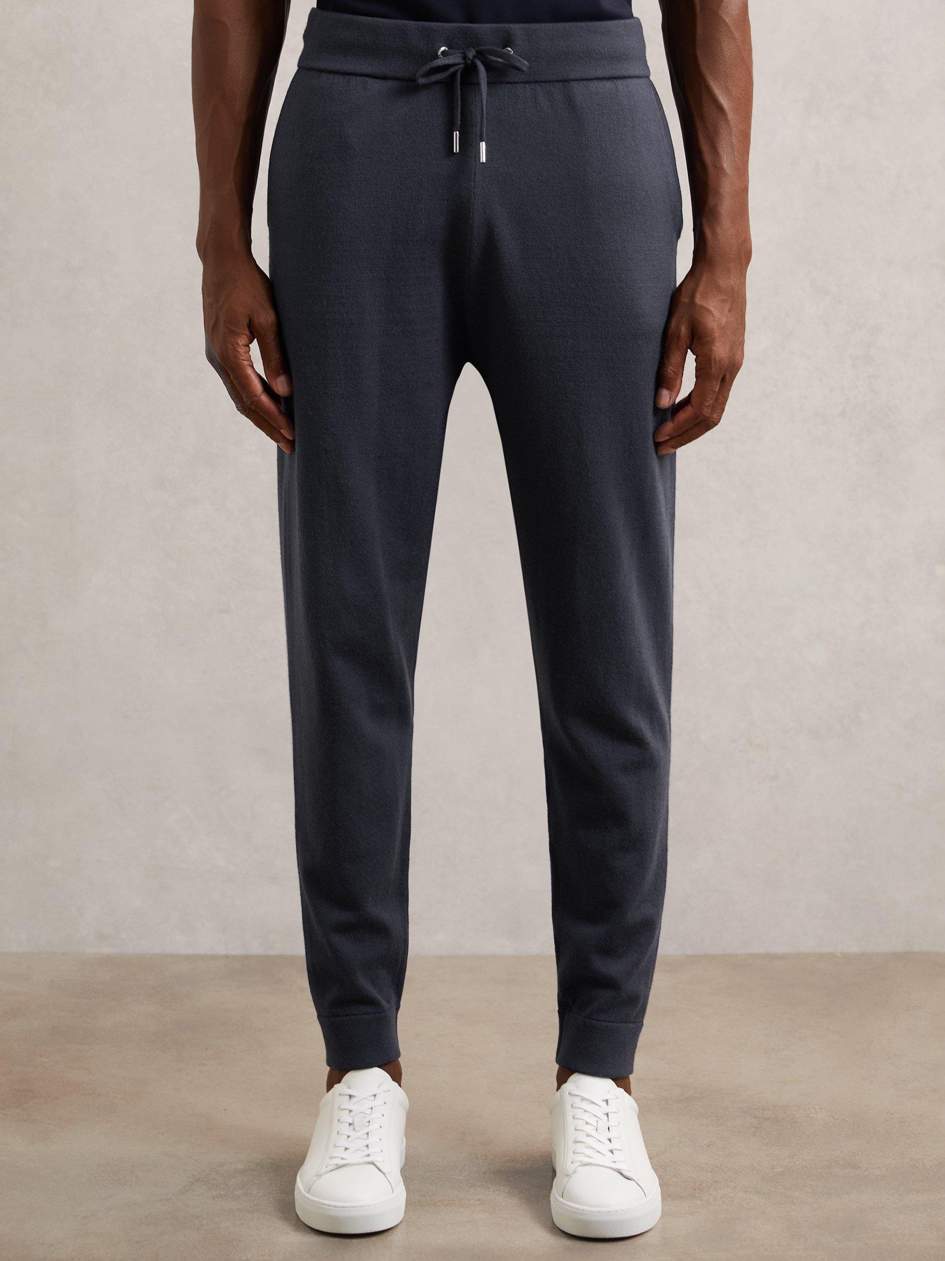 Product image 4 of 5, which shows Reiss Billings Wool Blend Tapered Trousers, Midnight Navy, S