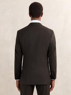 Reiss Oscar Wool Blend Tailored Blazer - view 2, Chocolate Brown
