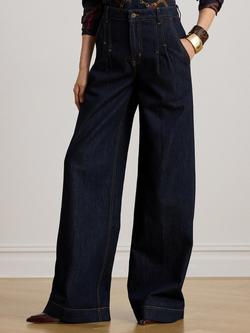 Lauren Ralph Lauren Tilbeah Wide Denim Jeans, Blue Indigo