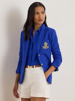 Lauren Ralph Lauren Anfisa Bullion Jacquard Blazer, Royal Blue