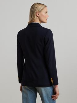 Lauren Ralph Lauren Ryen Wool Blend Blazer - view 2, Lauren Navy
