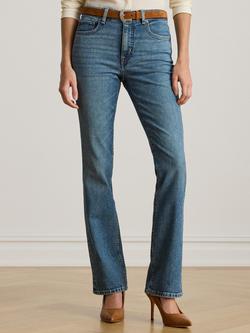 Lauren Ralph Lauren High Rise Bootcut Jeans, Blue, Blue
