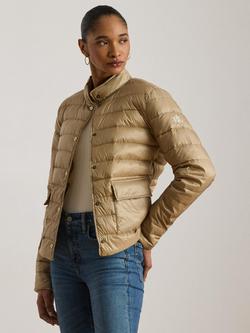 Lauren Ralph Lauren Down Insulated Puffer Jacket, Birch Tan, Birch Tan