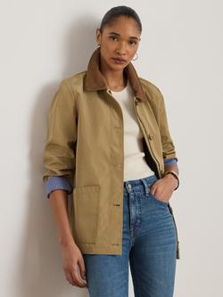Lauren Ralph Lauren Bonded Jersey Barn Jacket, Birch Tan