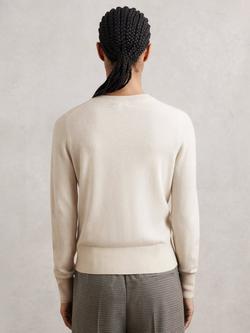 Reiss Rima Wool Blend Cardigan - view 2, Cream