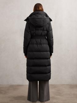 Reiss Petite Colette Longline Puffer Coat - view 2, Black