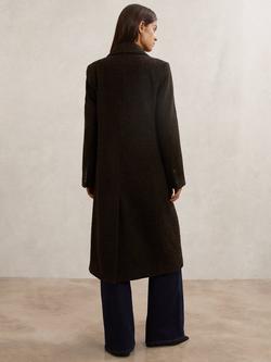 Reiss Petite Kai Wool Blend Tailored Coat, Choco Brown - view 2, Choco Brown Ch