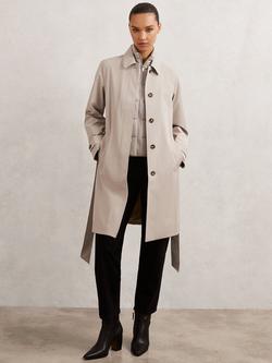 Reiss Logan Removable Gilet Hybrid Overcoat, Neutral, Neutral