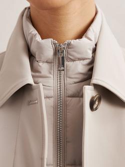 Reiss Petite Logan 2-in-1 Coat, Neutral - view 2, Neutral