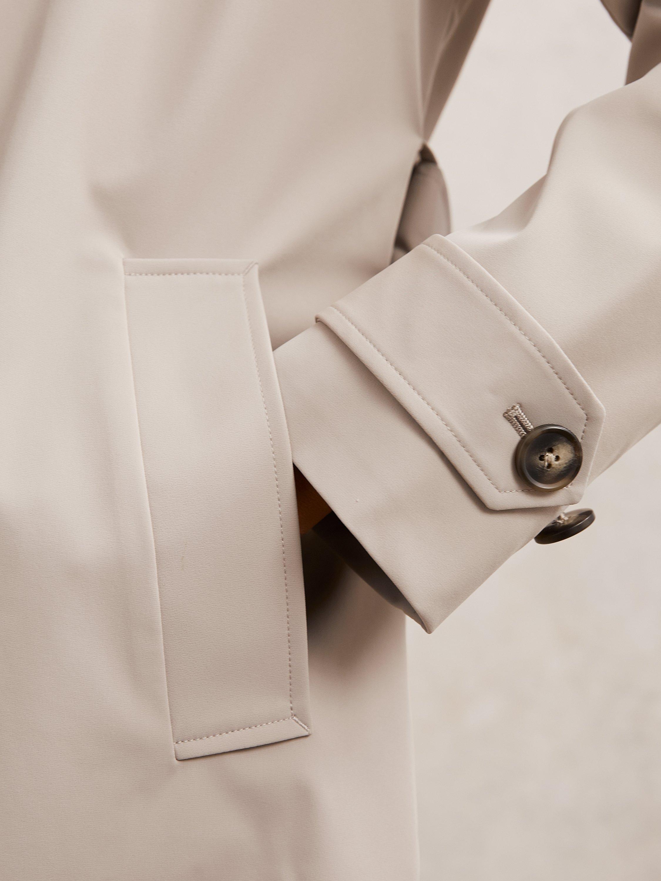 Product image 4 of 5, which shows Reiss Petite Logan 2-in-1 Coat, Neutral, 12Pt