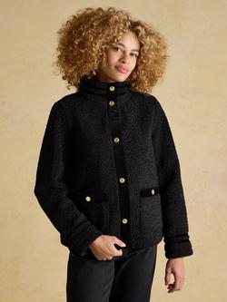 Joules Fleur Fleece Jacket, Black
