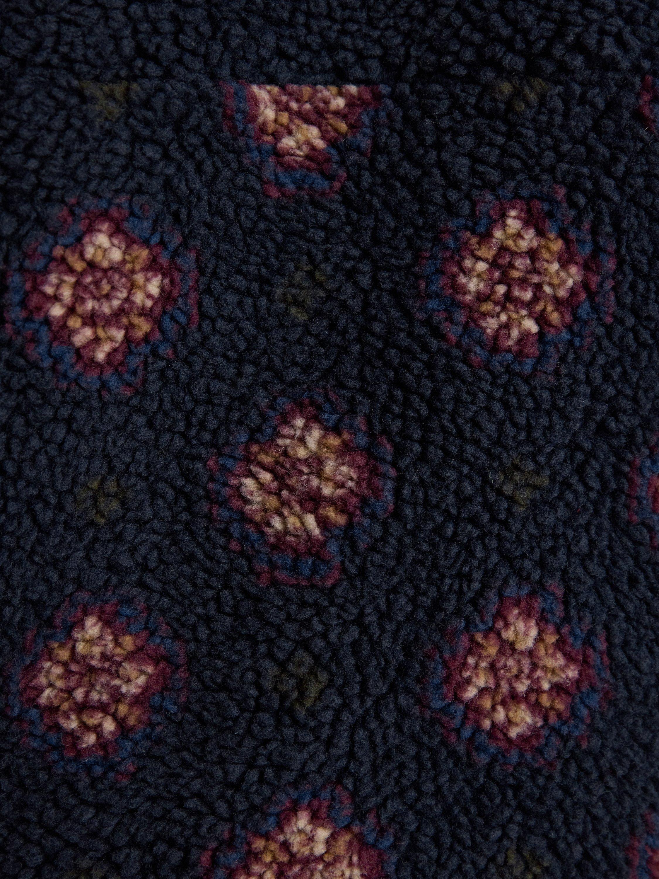 Product image 8 of 9, which shows Joules Geometric Borg Fleece, Navy, 6