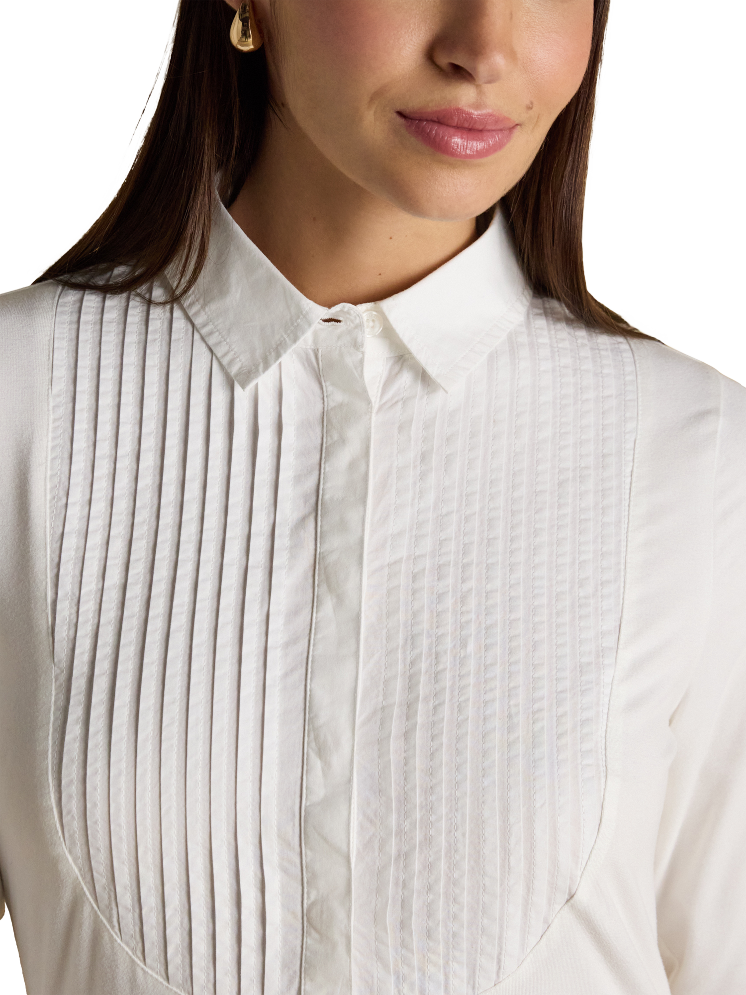Product image 4 of 5, which shows Joules Tuxedo Bib Shirt, White, 6