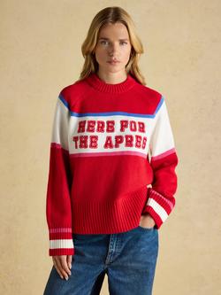 Joules Here For The Apres Jumper, Red, Red