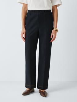 MM by MaxMara Cloruro Straight Trousers, Midnight Blue, Midnight Blue