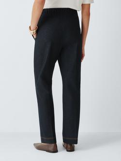 MM by MaxMara Cloruro Straight Trousers, Midnight Blue - view 2, Midnight Blue