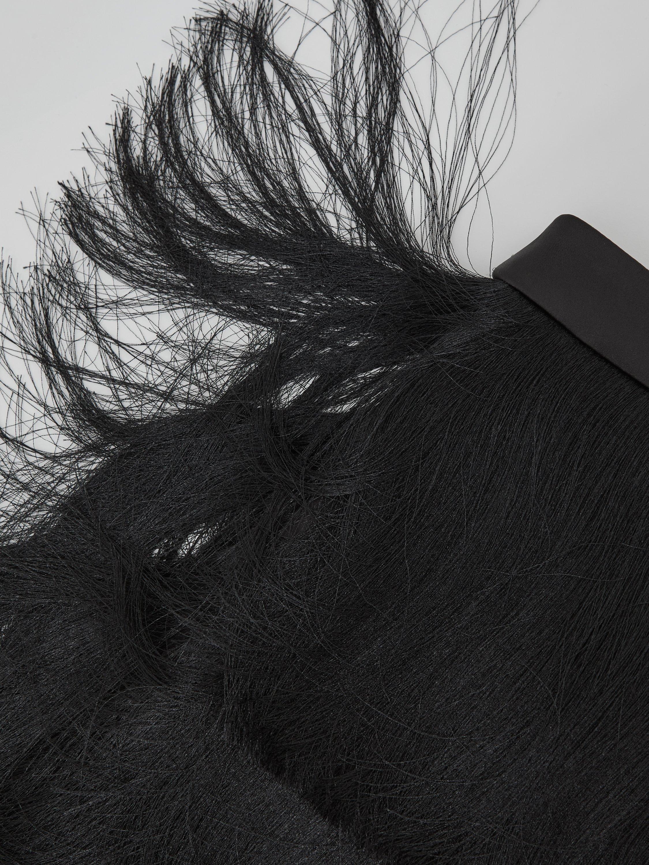 Product image 2 of 5, which shows Reiss Chloe Tiered A-Line Mini Skirt , Black, 10