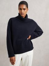Reiss Brooklyn Cashmere Blend Roll Neck Jumper
