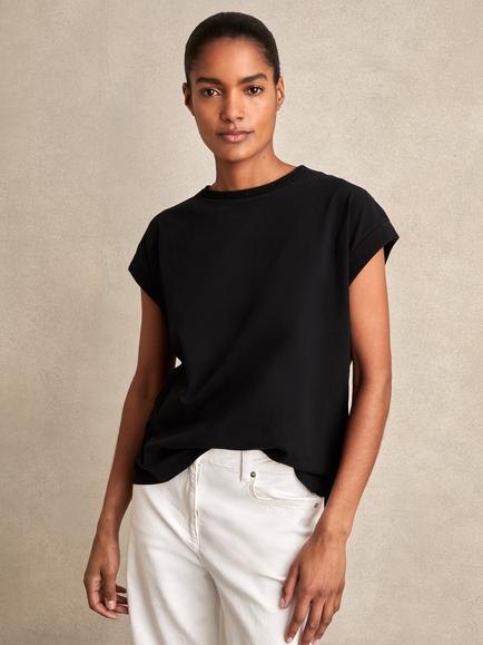 Reiss Tommie Crew Neck T-Shirt, Black