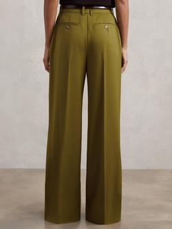 Reiss Petite Luisa Tailored Trousers, Green - view 2, Green