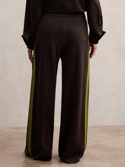 Reiss Samson Wide Leg Trousers, Berry - view 2, Berry