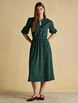 Joules Hazel Jersey Shirt Dress, Green, Green