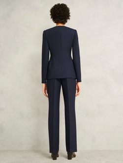 Hobbs Montrose Wool Blend Tailored Jacket, Navy - view 2, Navy