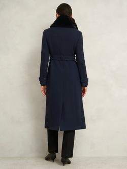 Hobbs Petite Celeste Wool Rich Coat, Navy - view 2, Navy
