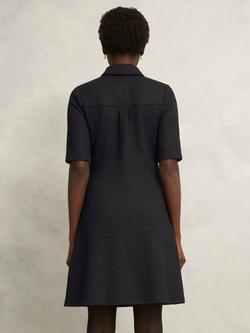 Hobbs Lexi Sparkle Ponte Dress, Black - view 2, Black