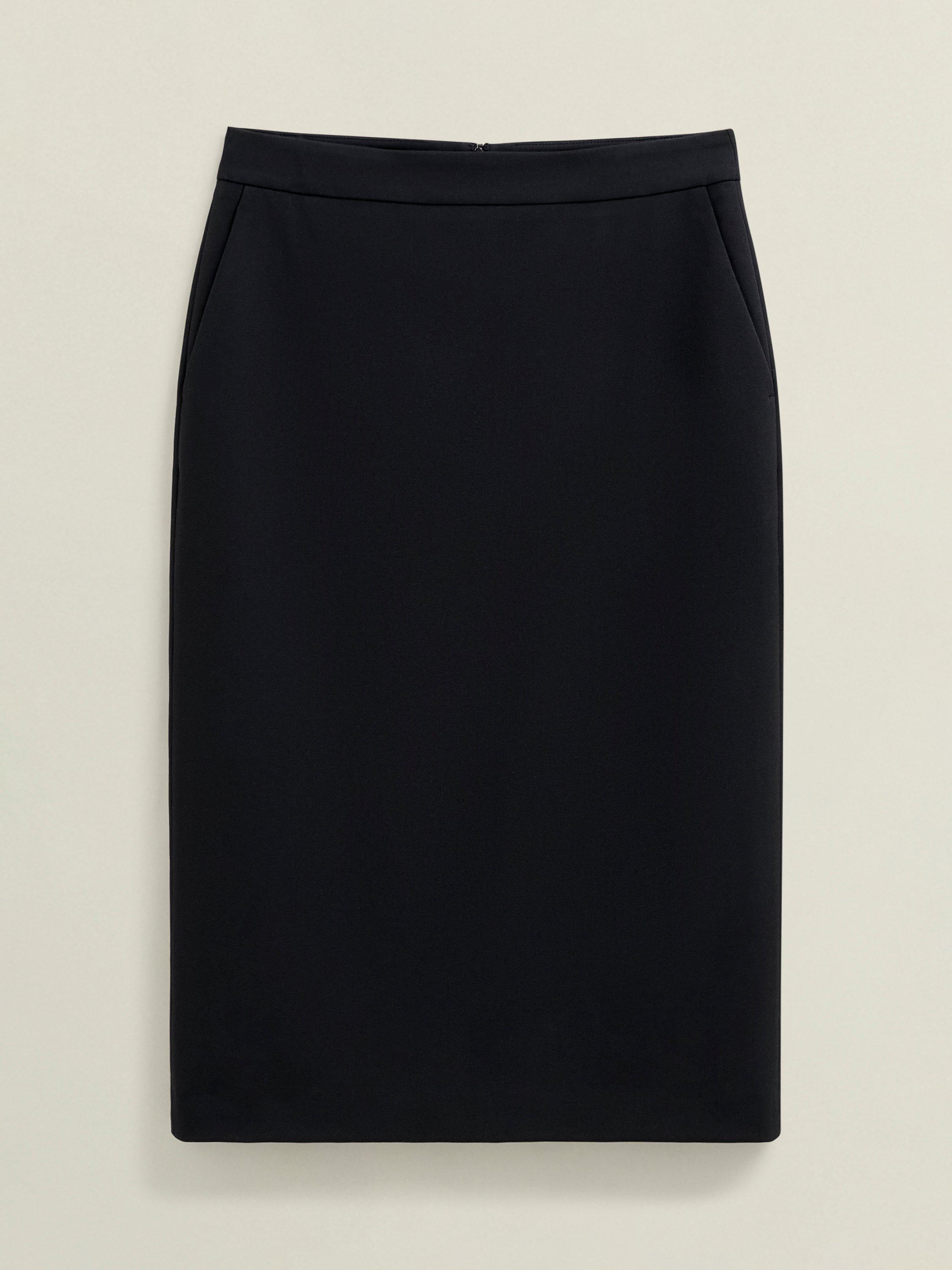 Product image 4 of 6, which shows Hobbs Belgrave Tailored Pencil Skirt, Black, 14