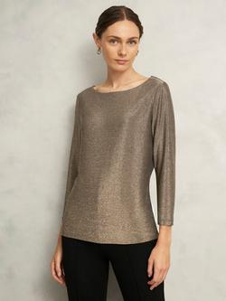 Hobbs Sonya Sparkle Top, Gold, Gold