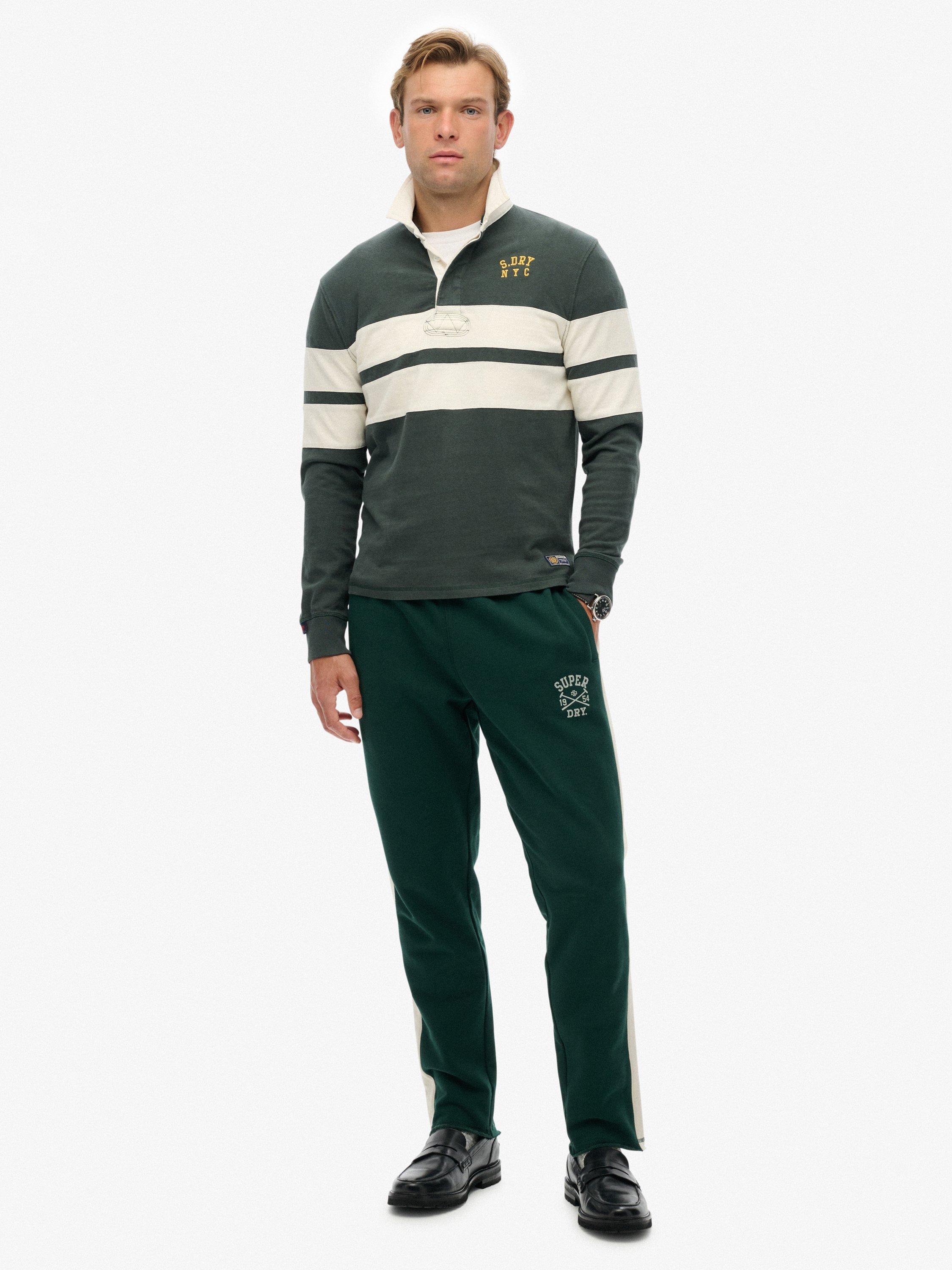 Product image 1 of 6, which shows Superdry Athletic Club Joggers, Enamel Green, S