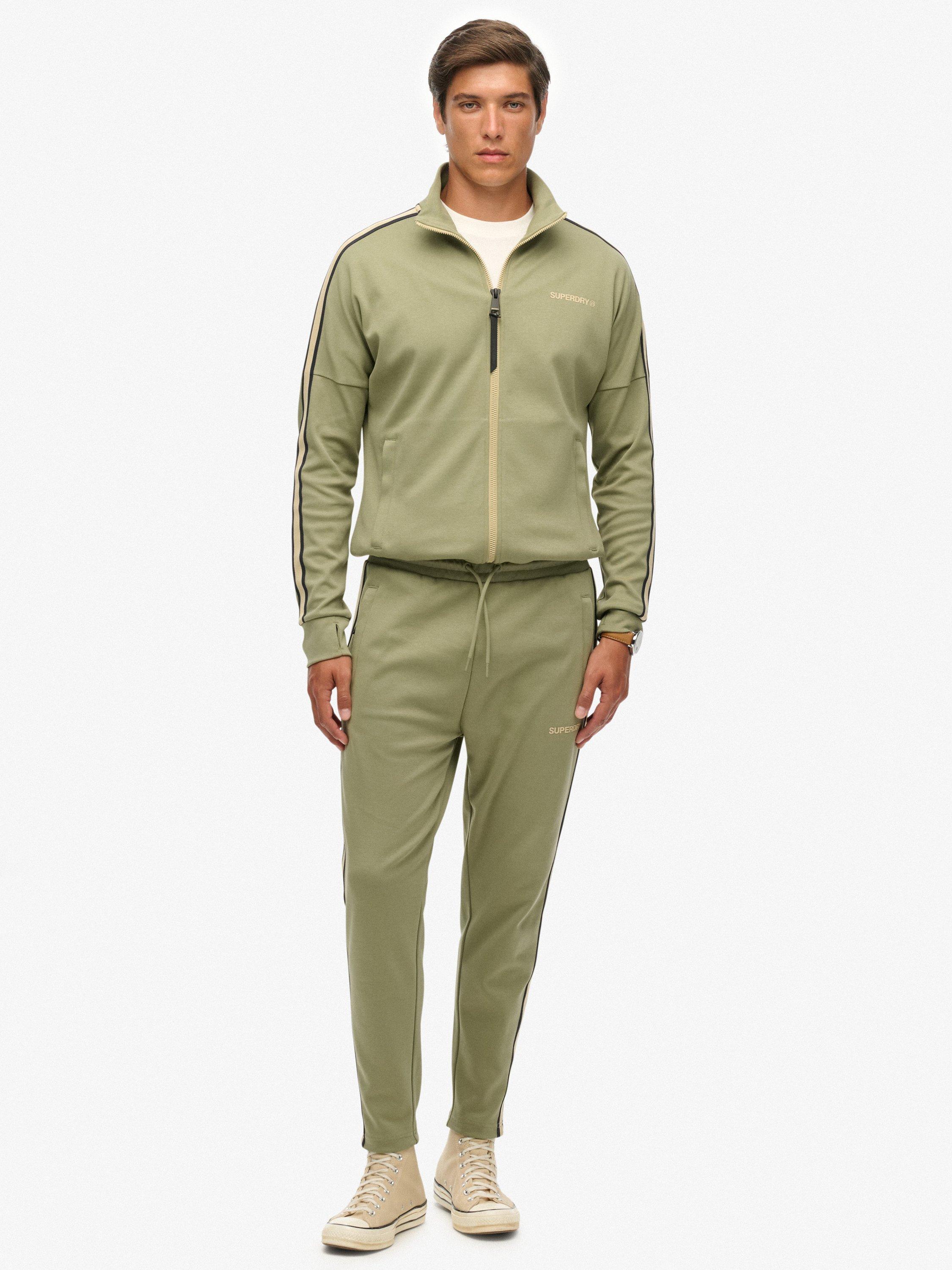 Product image 1 of 7, which shows Superdry Tech Cult Joggers, Oil Green, S