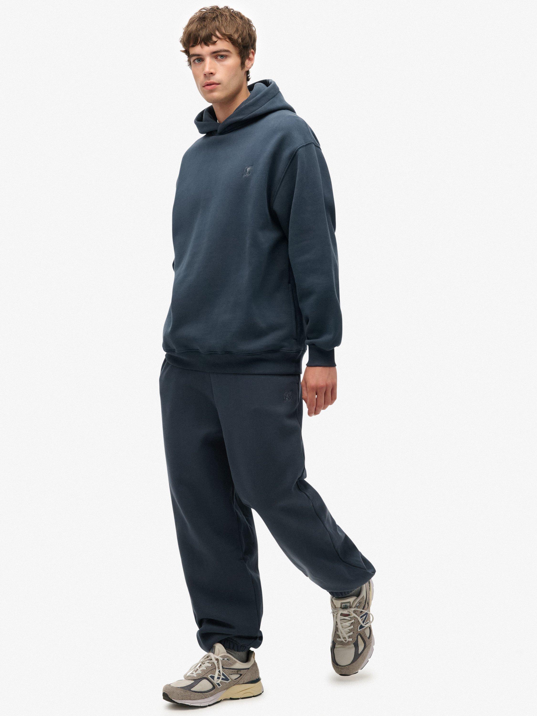 Product image 3 of 7, which shows Superdry Blank Oversized Joggers, Blueberry Navy, S