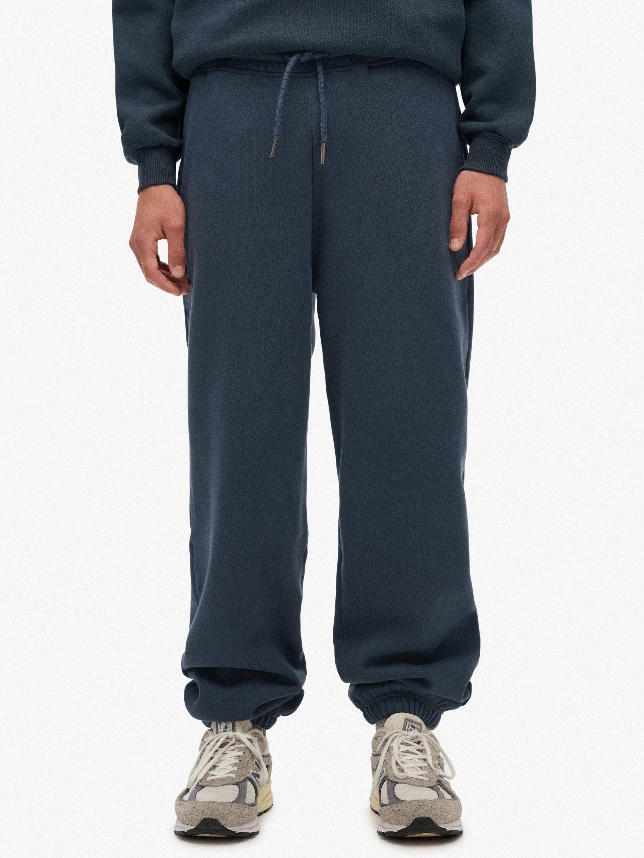Product image 5 of 7, which shows Superdry Blank Oversized Joggers, Blueberry Navy, S
