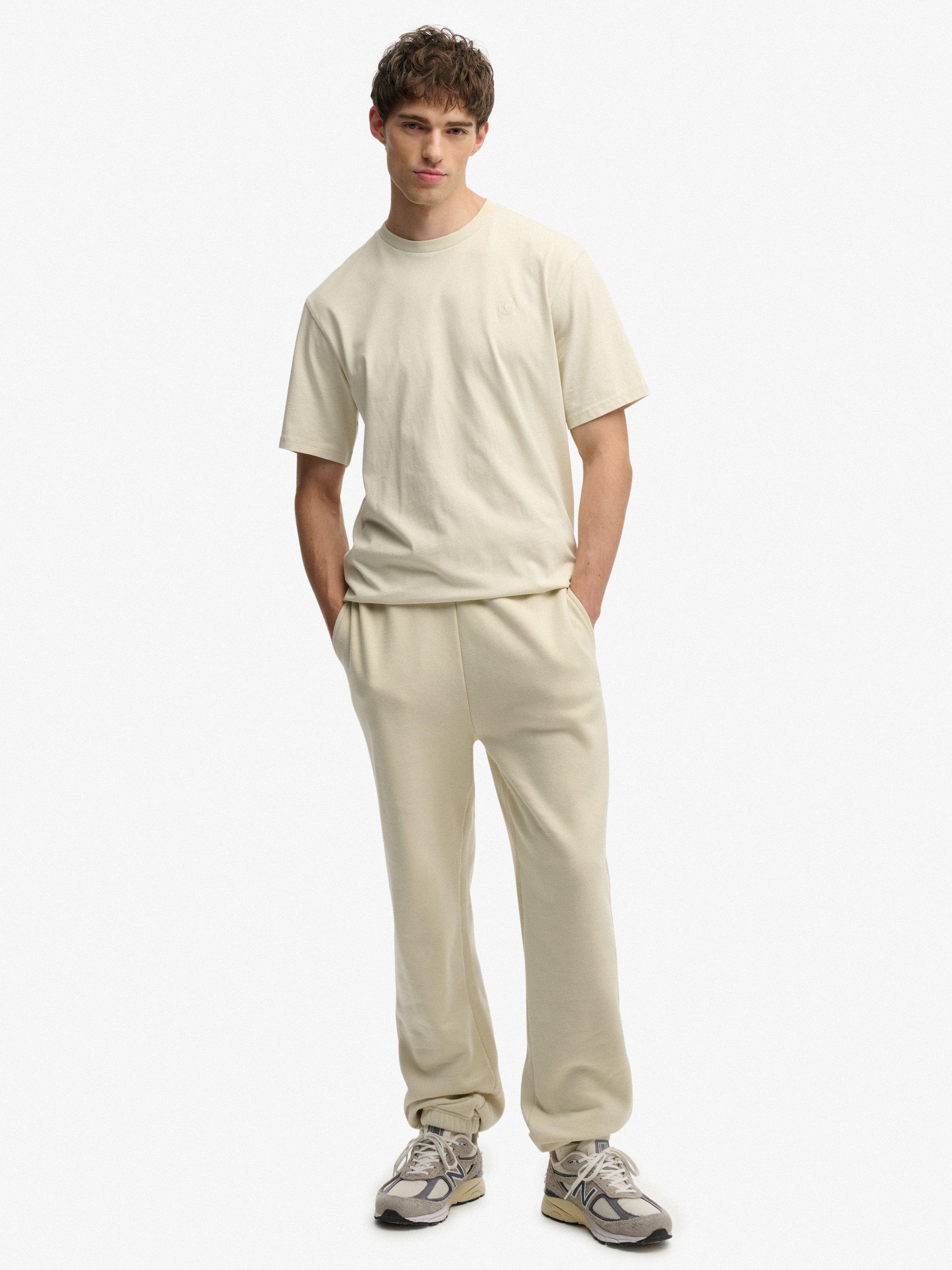 Product image 1 of 7, which shows Superdry Cotton Blend Oversized Joggers, Light Grey, XL