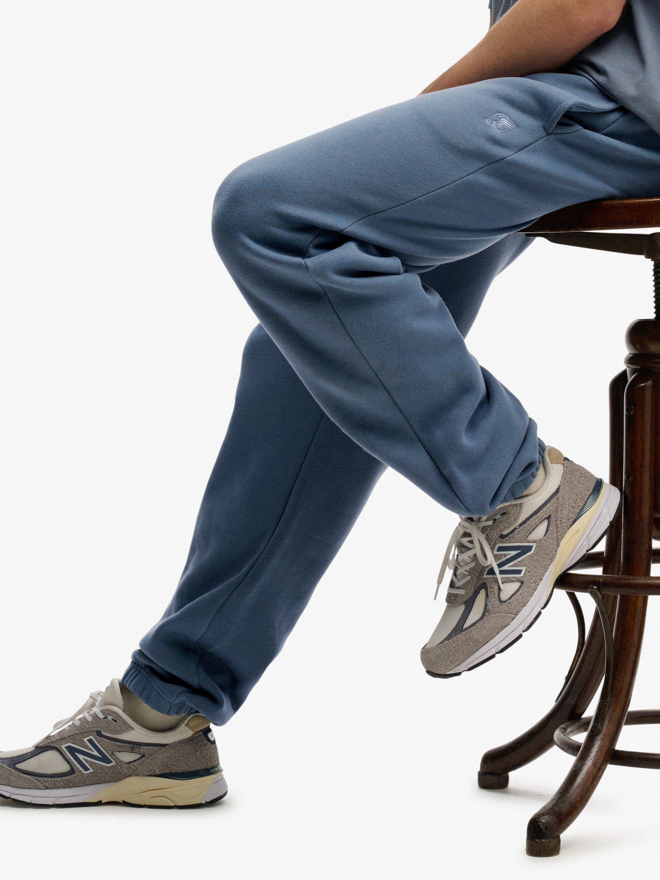 Product image 5 of 7, which shows Superdry Cotton Blend Oversized Joggers, Blue Grey, S