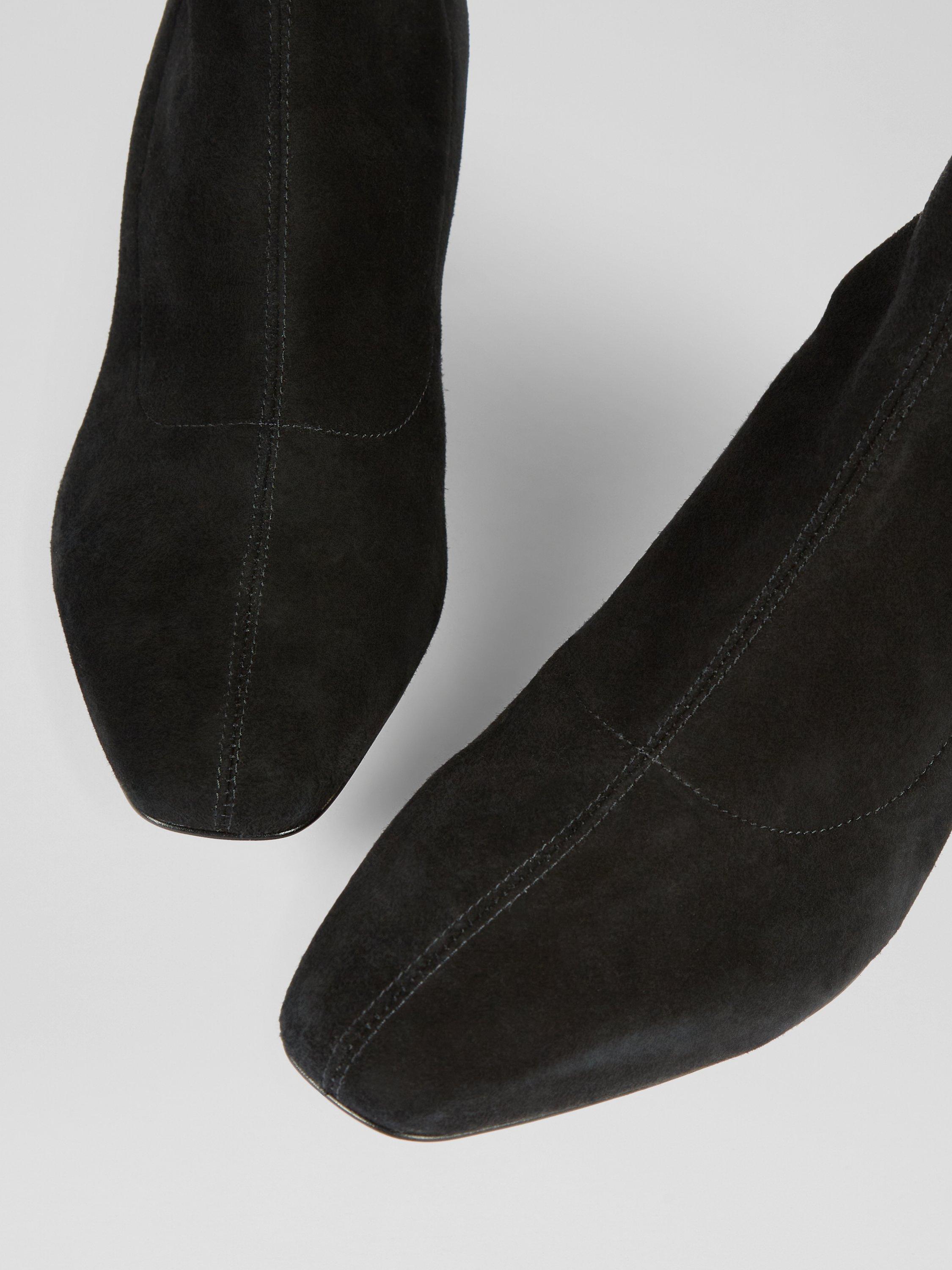 Product image 3 of 3, which shows L.K.Bennett Grove Suede Ankle Boots, Black, 2