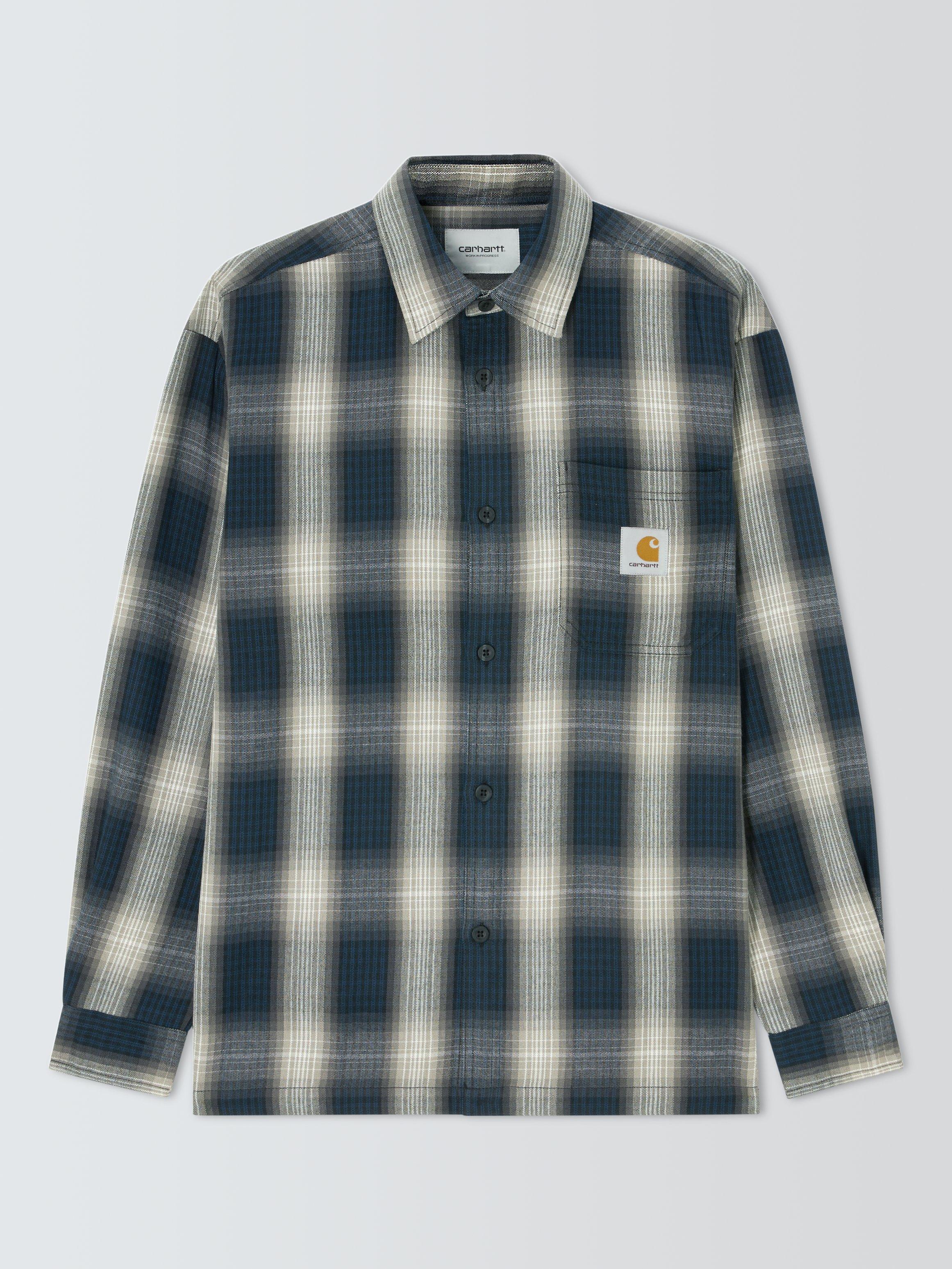 Product image 4 of 6, which shows Carhartt WIP Long Sleeve Harlin Shirt, Jupiter, S