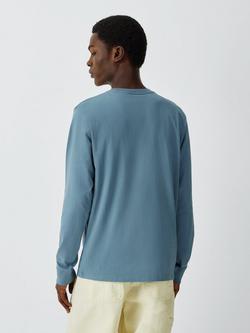 Carhartt WIP Cotton Regular Fit Long Sleeve T-Shirt, Velvet Blue - view 2, Velvet Blue