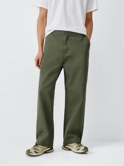 Carhartt WIP Brady Cotton Straight Fit Chinos, Leaf, Leaf