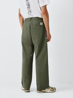 Carhartt WIP Brady Cotton Straight Fit Chinos, Leaf - view 2, Leaf