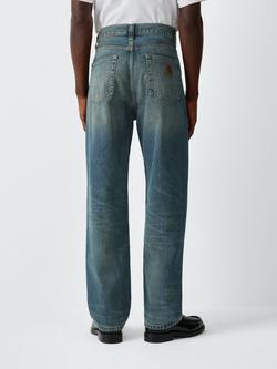 Carhartt WIP Aaron Tapered Fit Jeans, Blue Worn Used Wash - view 2, Blue Worn Used Wash