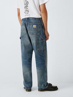 Carhartt OG Single Knee Loose Denim Jeans, Blue Worn Used Wash - view 2, Blue Worn Used Wash